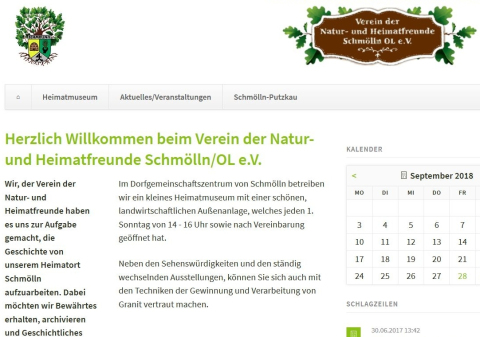 Verein der Natur- und Heimatfreunde Schmölln/OL e.V.