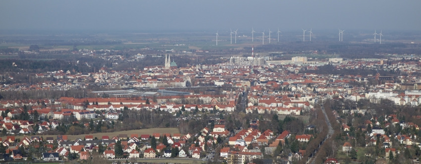 Blick von der Landeskrone auf Görlitz